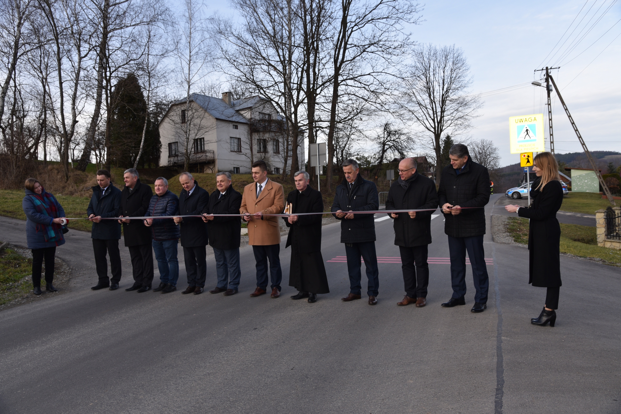 Uroczysty odbiór drogi powiatowej Nr 1428R i trzech mostów w Łubnie