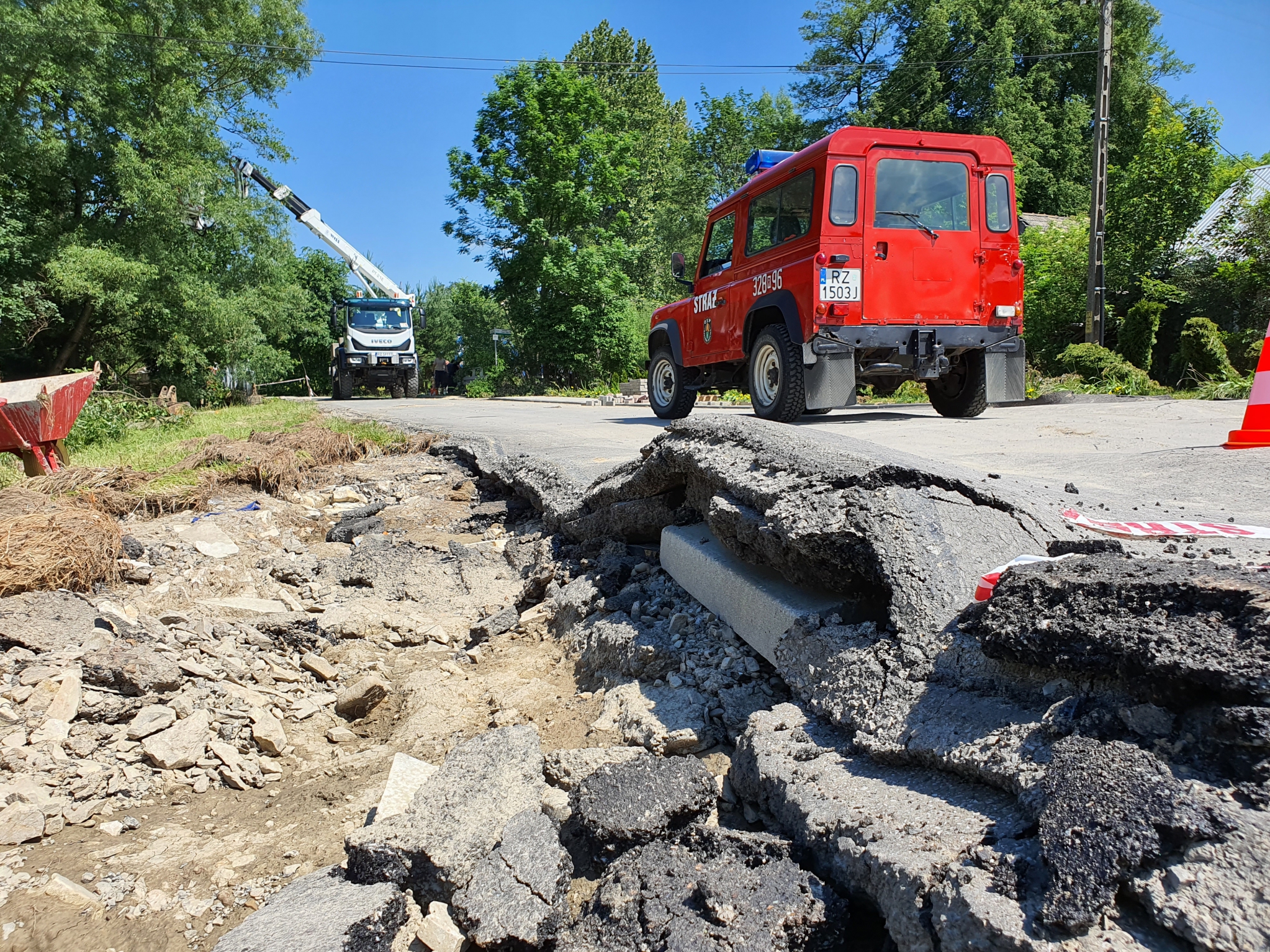 Skutki weekendowych nawałnic w Powiecie Rzeszowskim