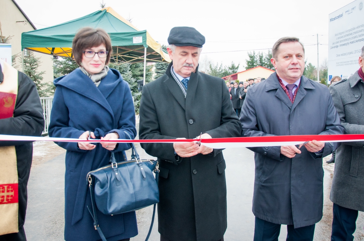 Uroczyste otwarcie pierwszego w Polsce mostu z kompozytów