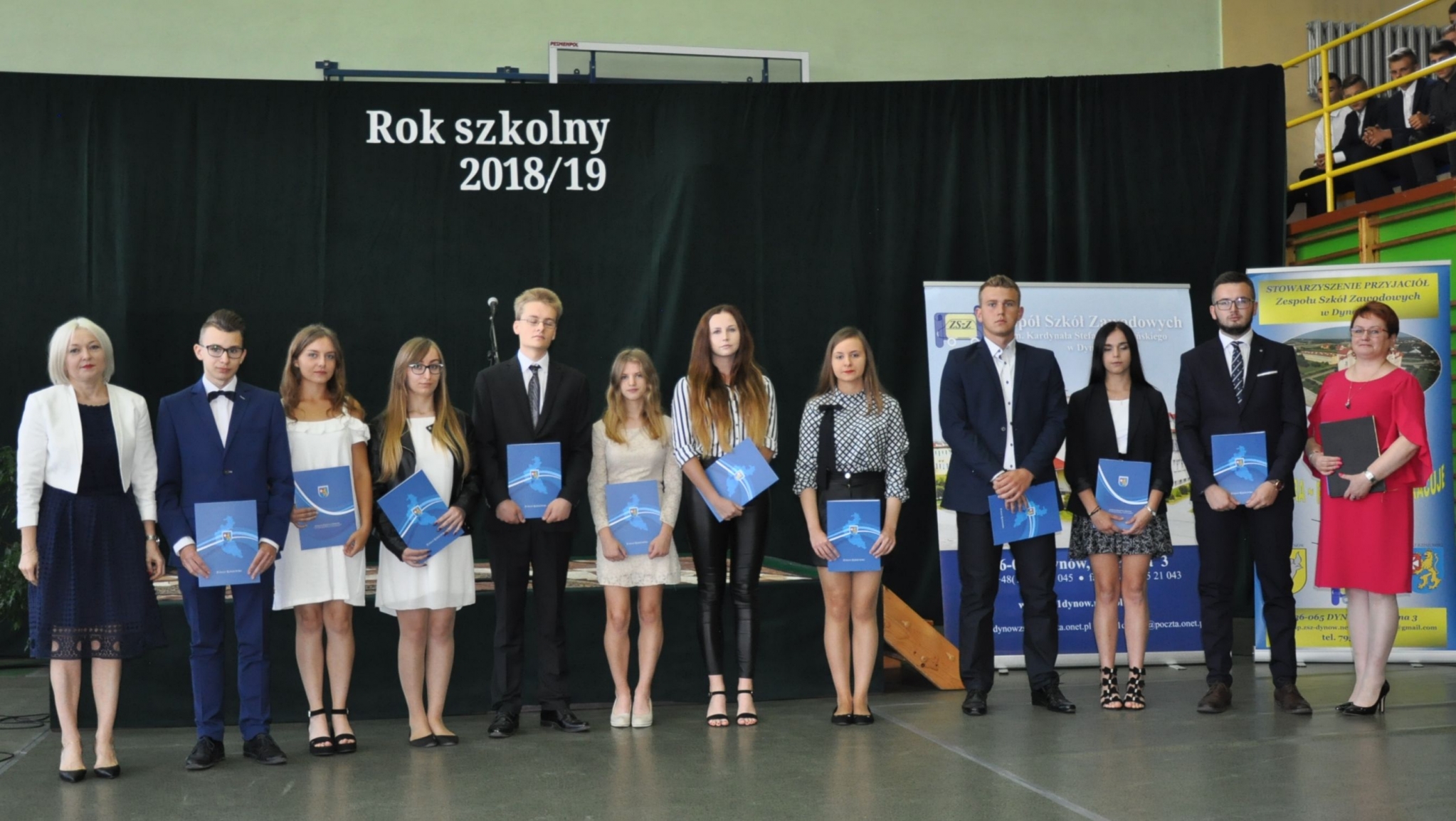 Stypendyści z Zespołu Szkół Zawodowych im. Kard. Stefana Wyszyńskiego w Dynowie