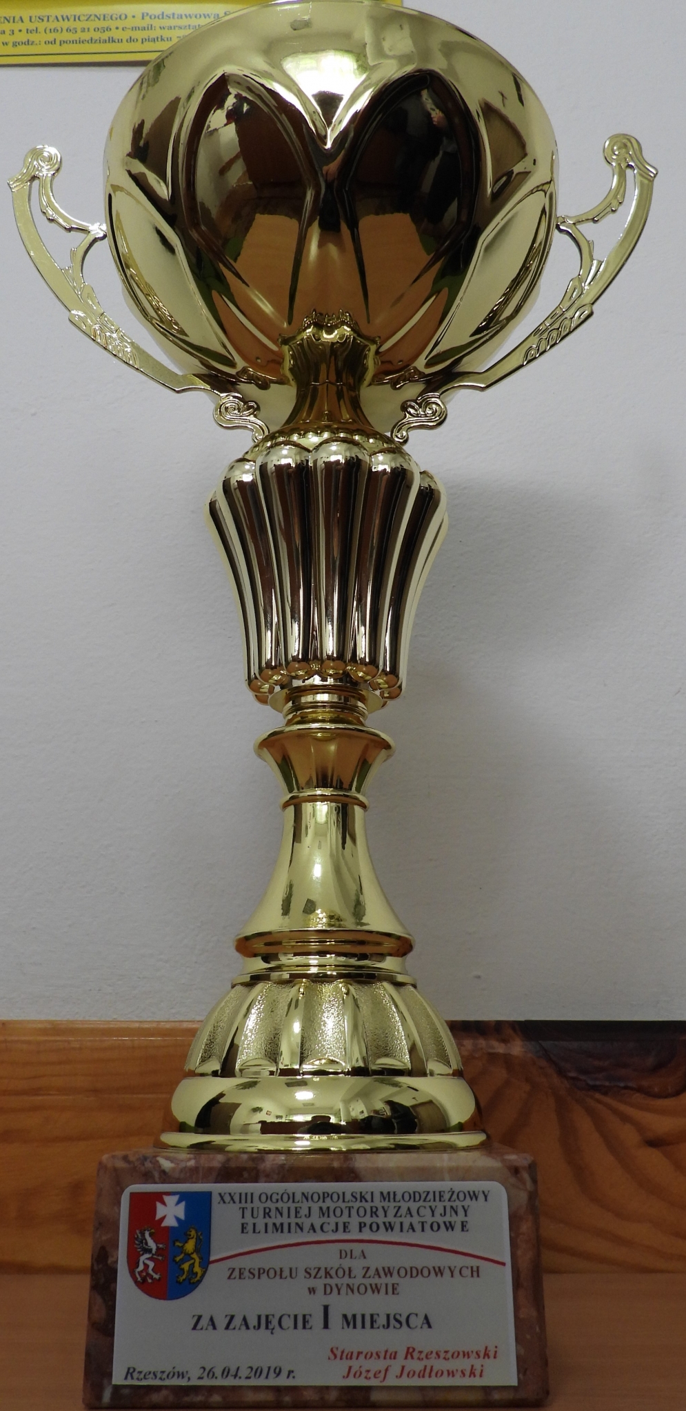 I miejsce drużyny Zespołu Szkół Zawodowych im. Kard. Stefana Wyszyńskiego w Dynowie