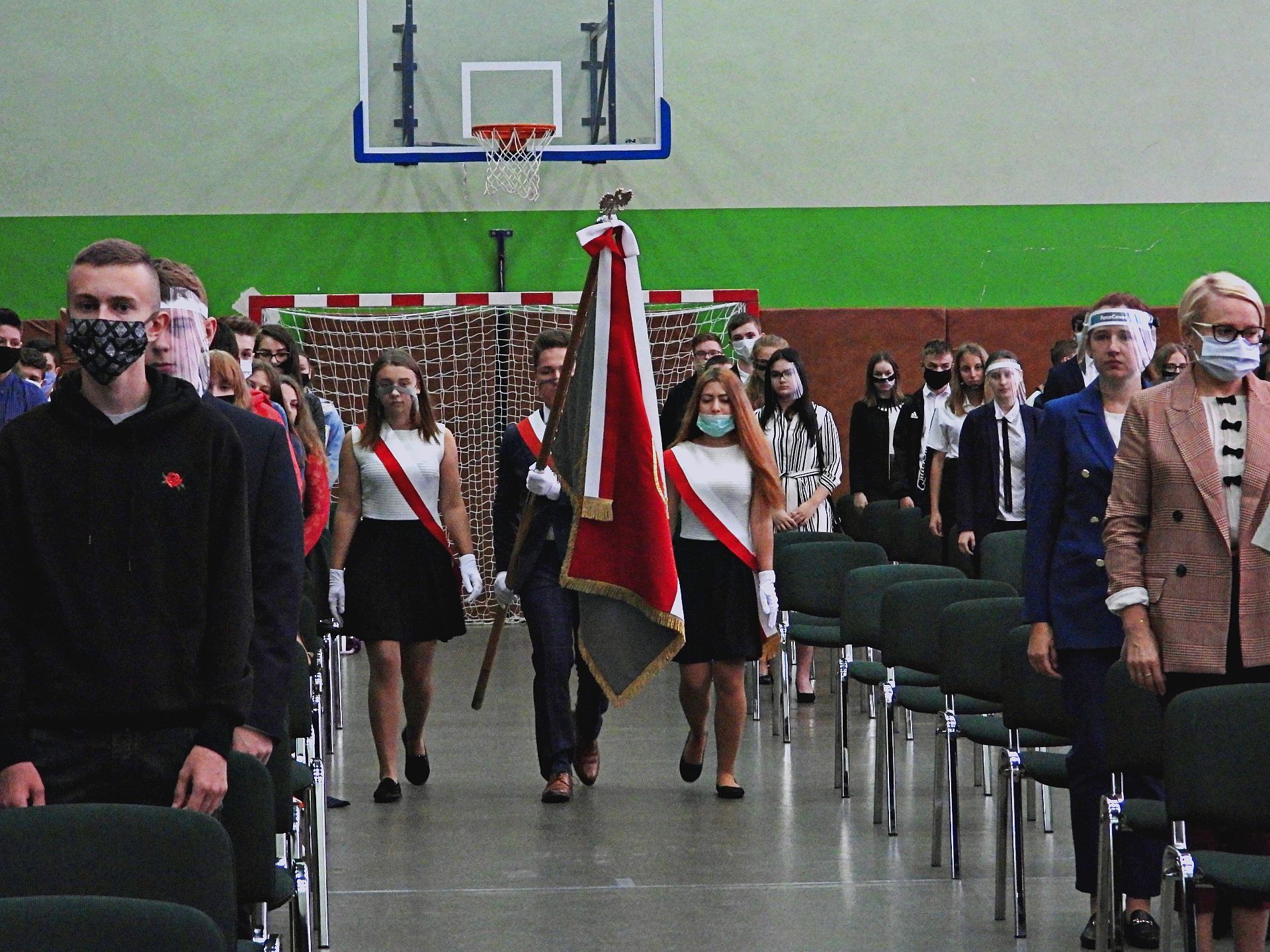 Władze Powiatu Rzeszowskiego na inauguracji roku szkolnego 2020/2021