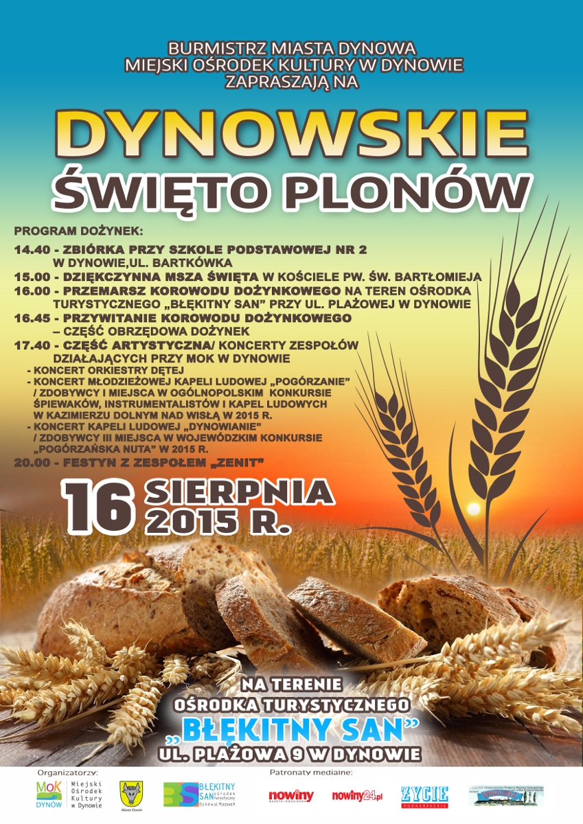 Dynowskie Święto Plonów 16 sierpnia 2015 r.