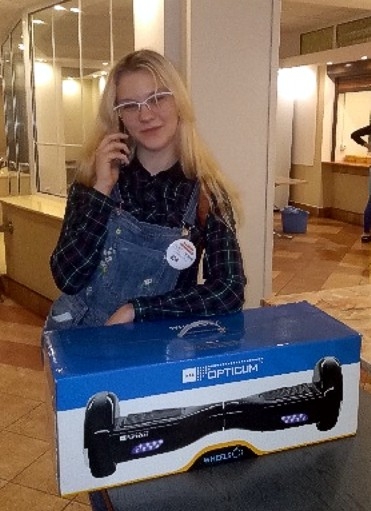 I miejsce Adriany Róg z klasy II LO z ZST-W w Trzcianie