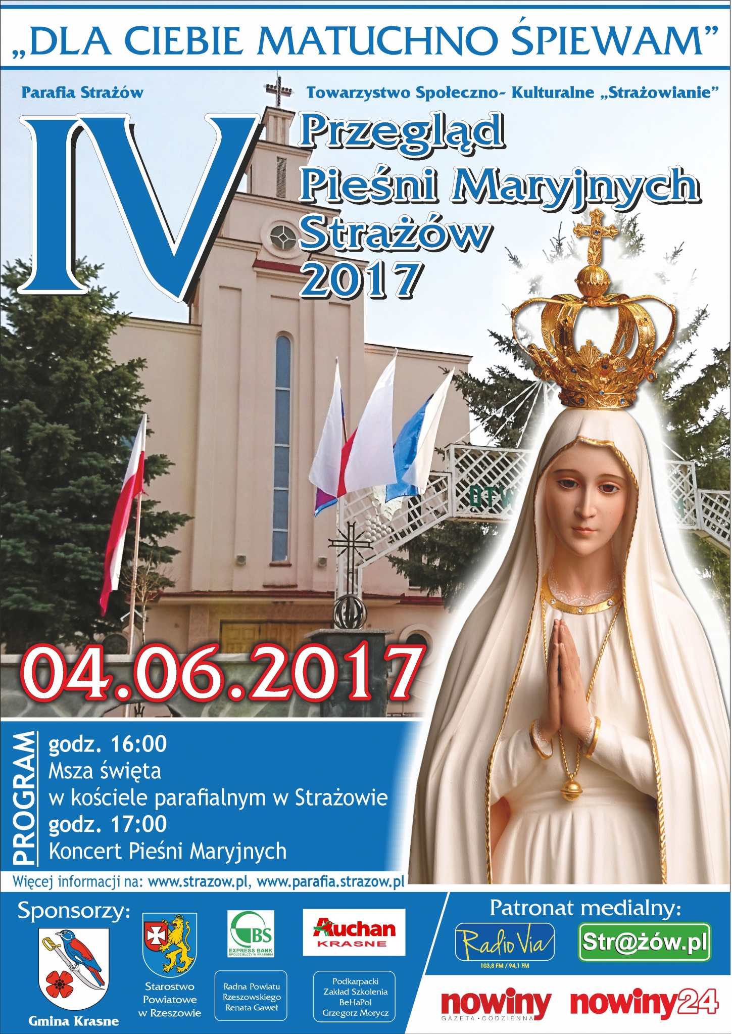 IV Przegląd Pieśni Maryjnych Strażów 2017 „Dla Ciebie Matuchno śpiewam”