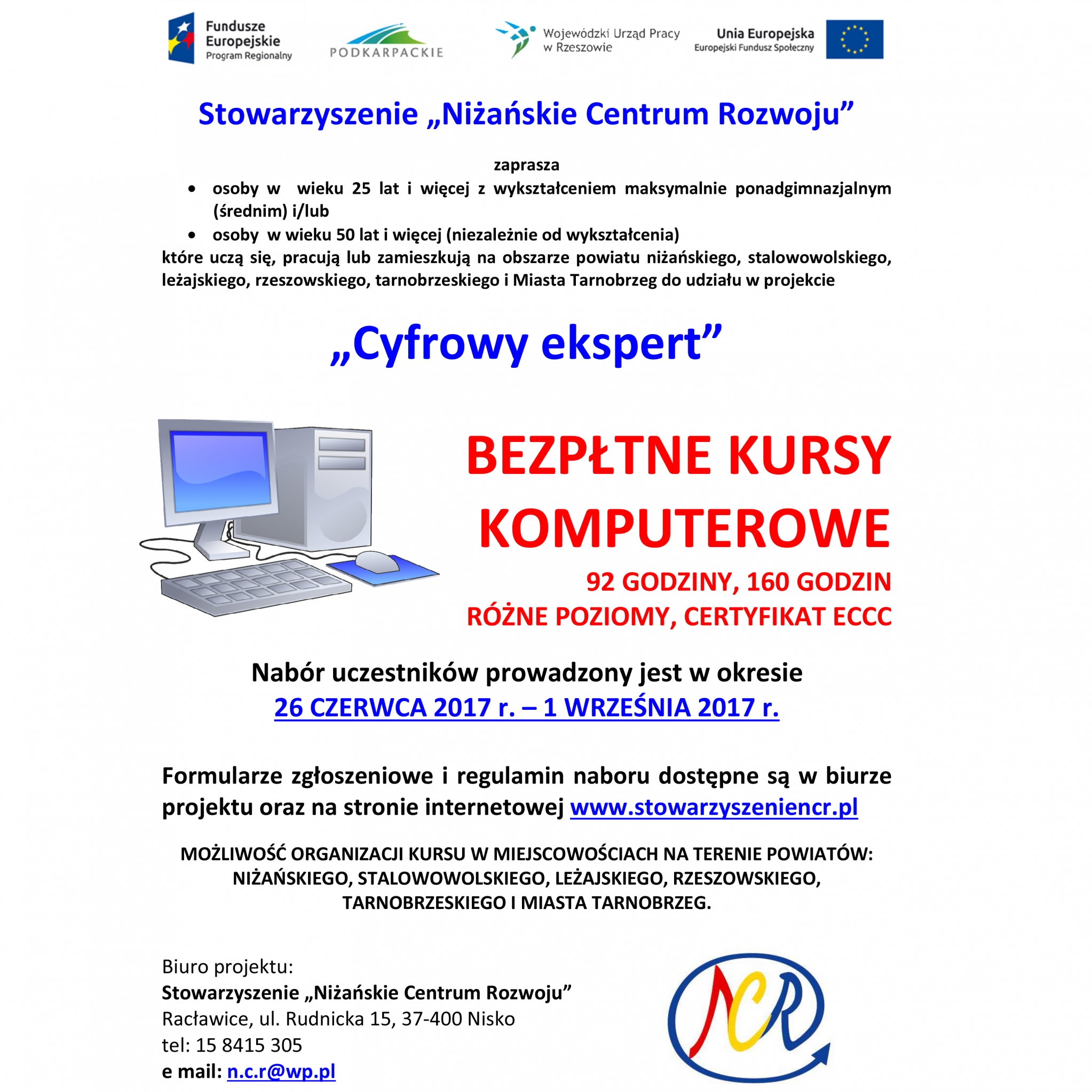 Stowarzyszenie „Niżańskie Centrum Rozwoju” rozpoczyna realizację projektu „Cyfrowy ekspert”
