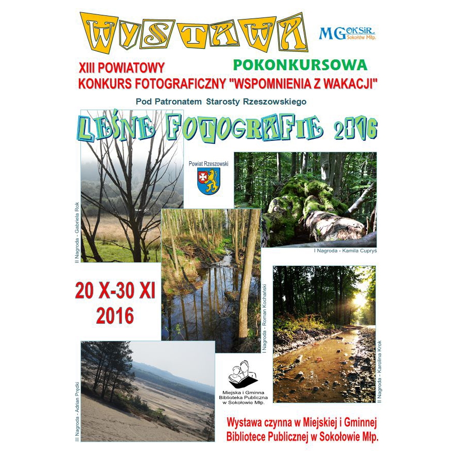 Wystawa pokonkursowa - "Leśne Fotografie 2016" nadal dostępna
