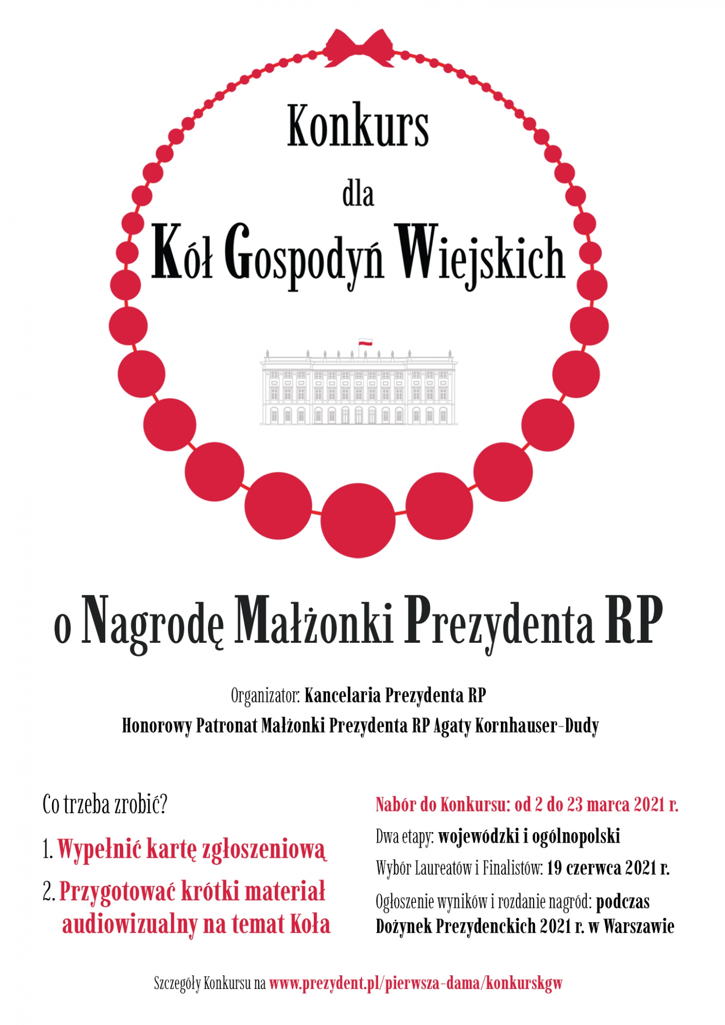 „Konkurs dla Kół Gospodyń Wiejskich o Nagrodę Małżonki Prezydenta RP”