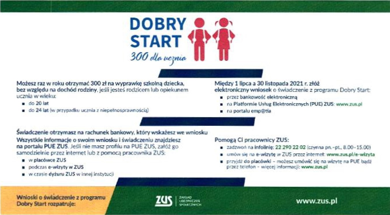 Dobry Start 300 dla ucznia
