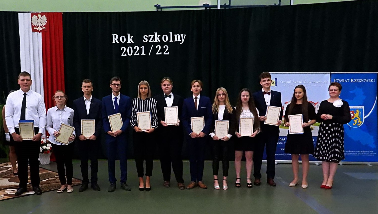 Stypendyści ze szkół powiatu rzeszowskiego