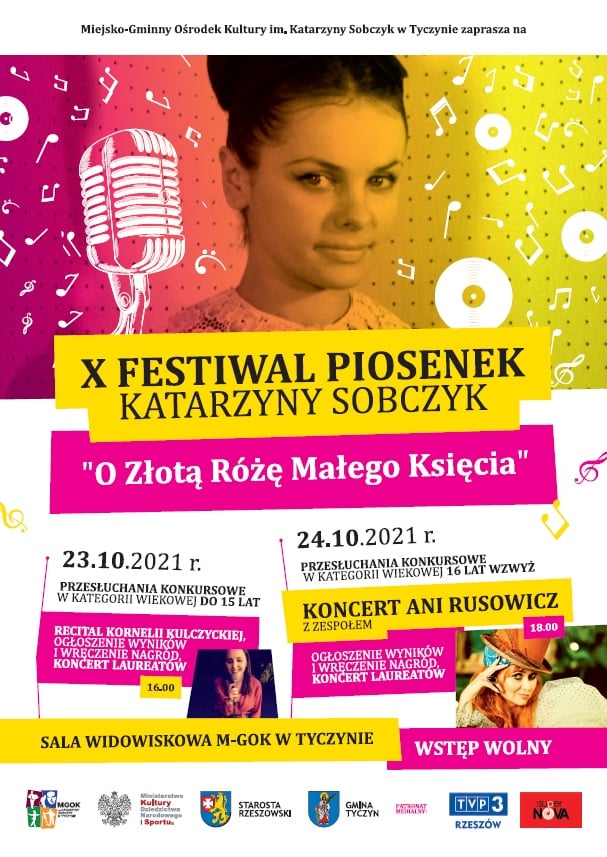X Festiwal Piosenek Kasi Sobczyk „O Złotą Różę Małego Księcia”