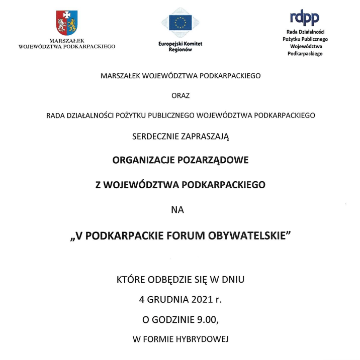 V Podkarpackie Forum Obywatelskie