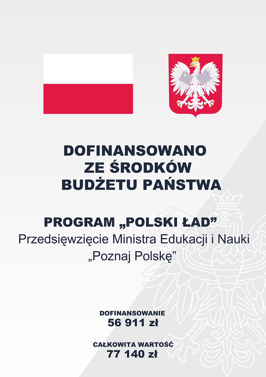 Dofinansowanie wycieczek dla uczniów szkół prowadzonych przez powiat rzeszowski w ramach przedsięwzięcia "Poznaj Polskę"